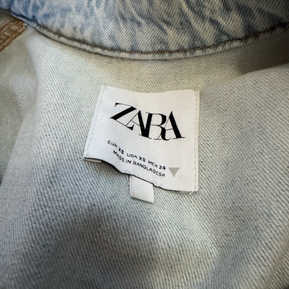 Zara Light Blue Denim romper - Picture 2 of 3